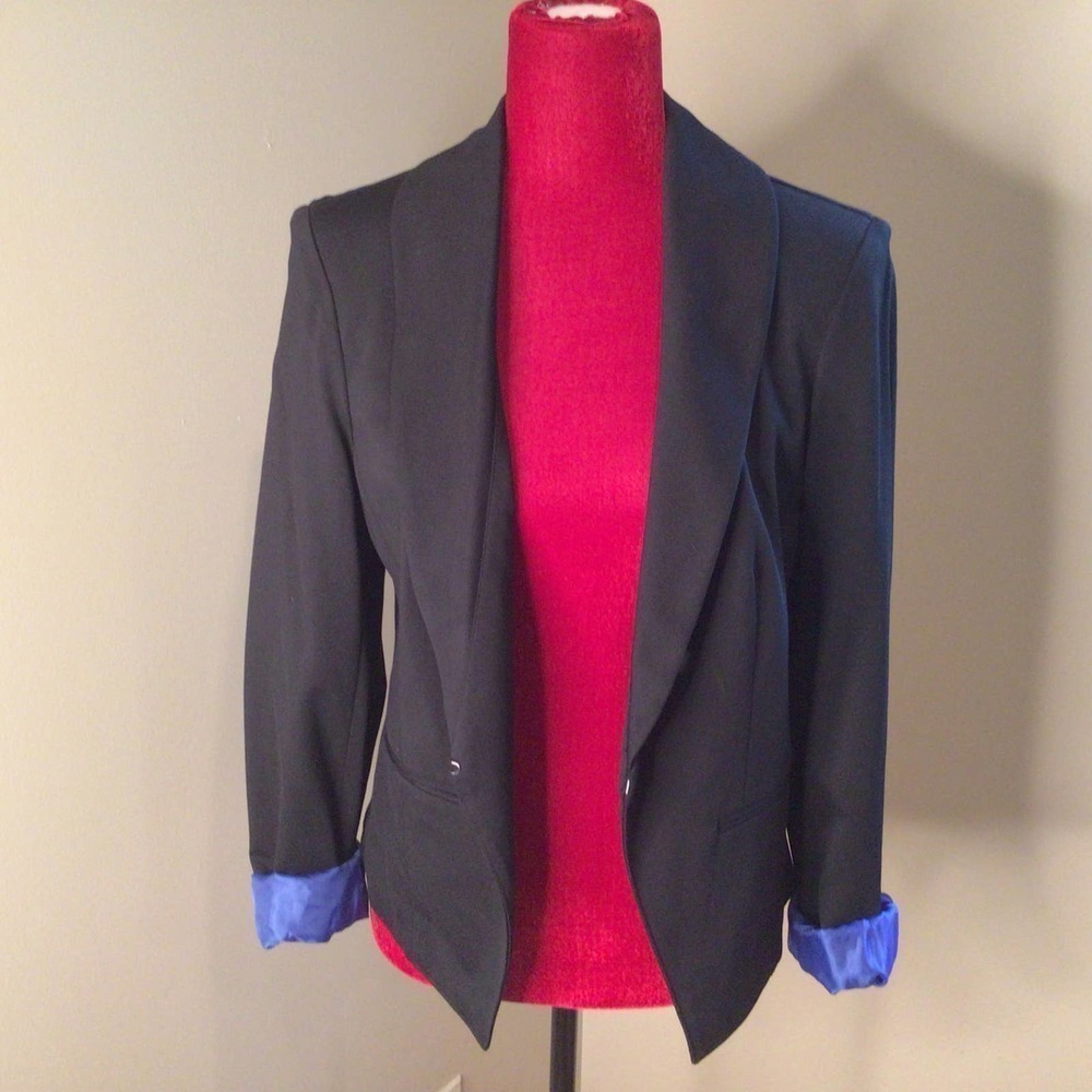 NWT INC International Concepts Black‎ Blazer sz Medium
